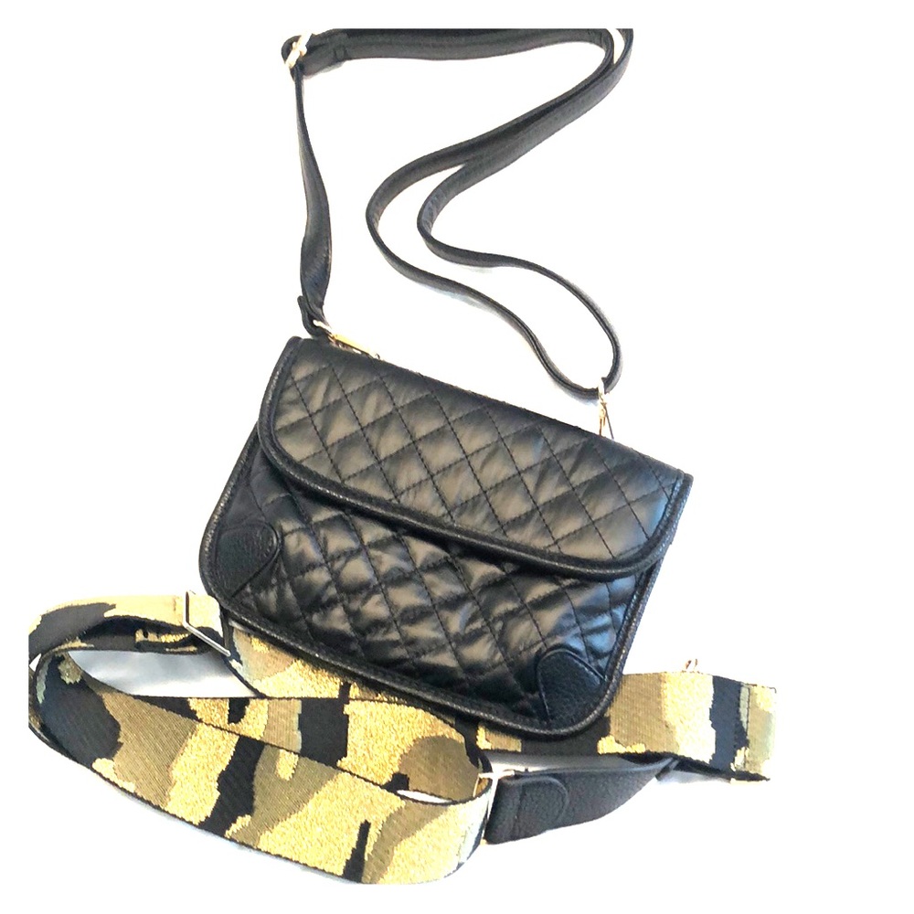 Interchangeable guitar strap crossbody + belt bag